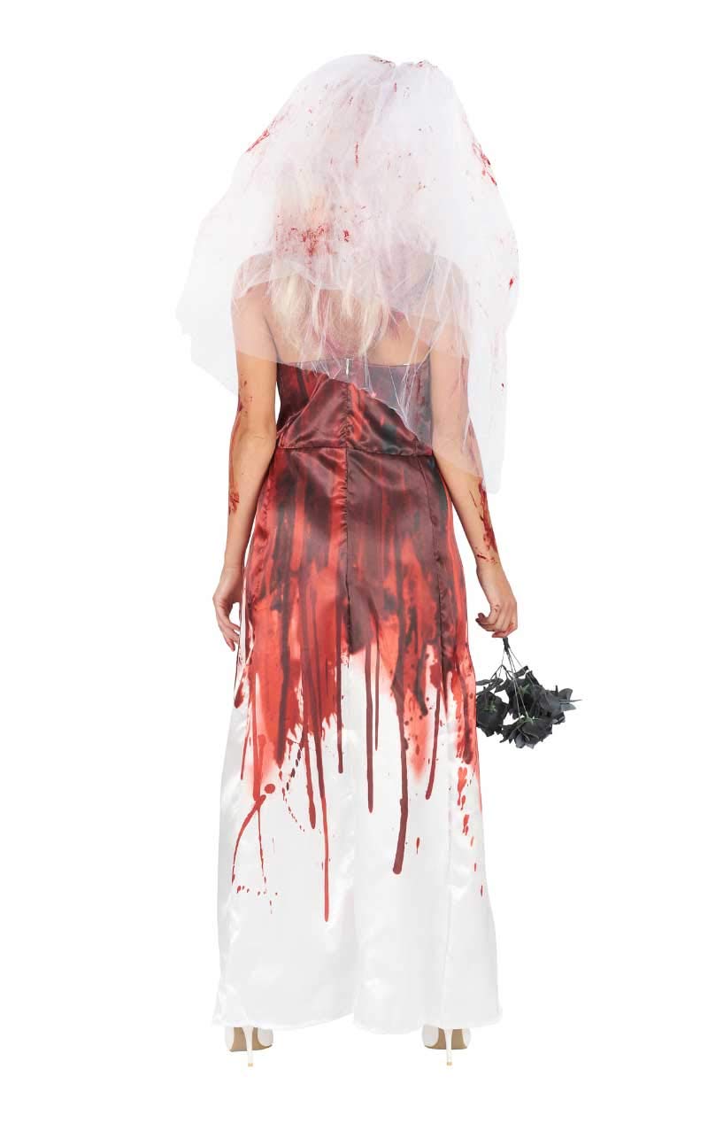 Carrie Bloody Prom Queen Adult Costume Dress - Small/Medium - Halloween Party, Cosplay & Horror Movie Costume for Women