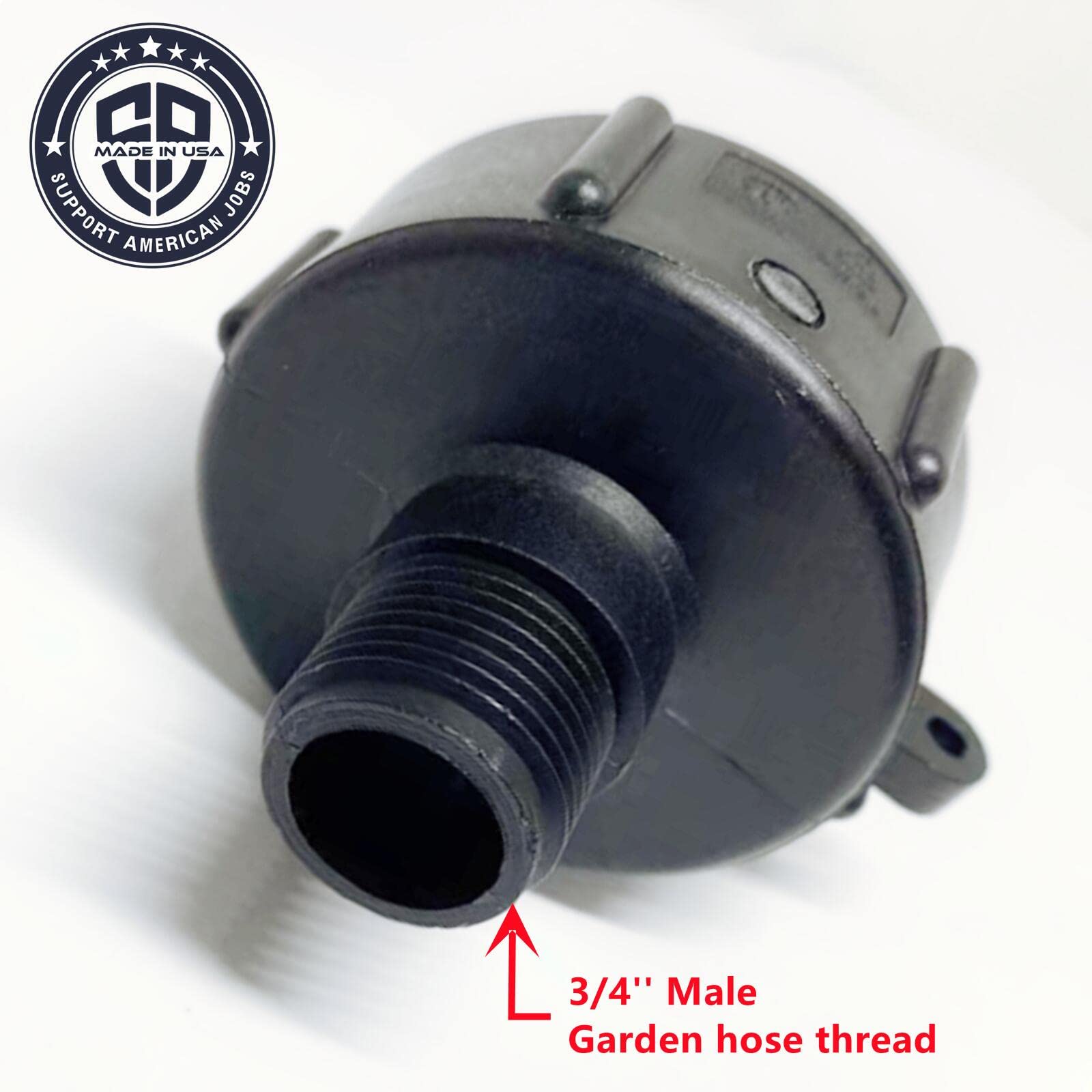 Food Grade IBC 275/330 Tote Tank Drain Adapter - Fine Thread 2