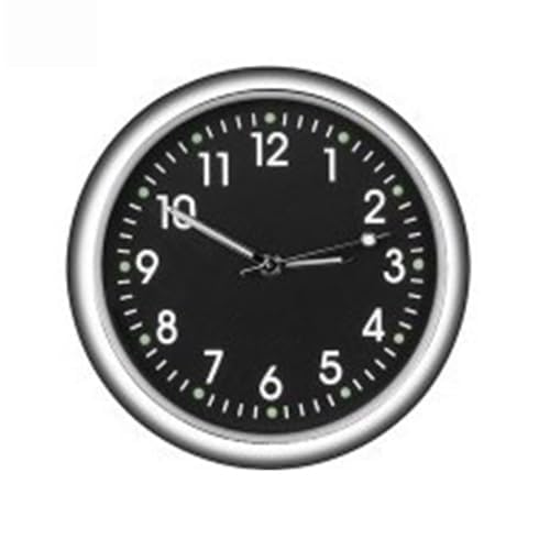 Mini Car Dashboard Clock - Luminous Stick-On Quartz Clock for Cars, Boats & Bikes | Air Vent Clip, Pocket-Sized Replacement Clock | Perfect for Night Driving, Road Trips & Marine Use