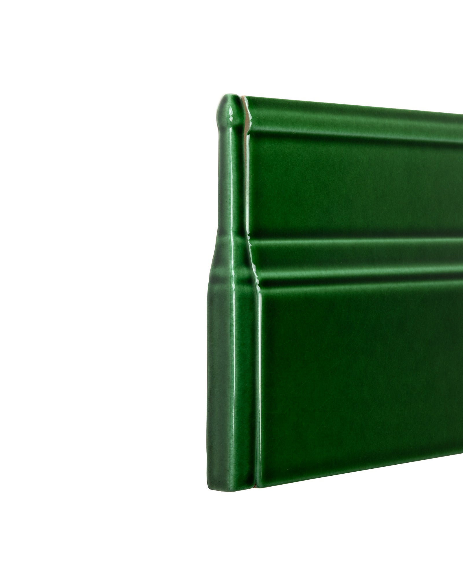 Kakel Victoria Floor Skirting Tile Corner Piece in Bottle Green - Perfect for Bathroom, Kitchen & Home Renovation Projects