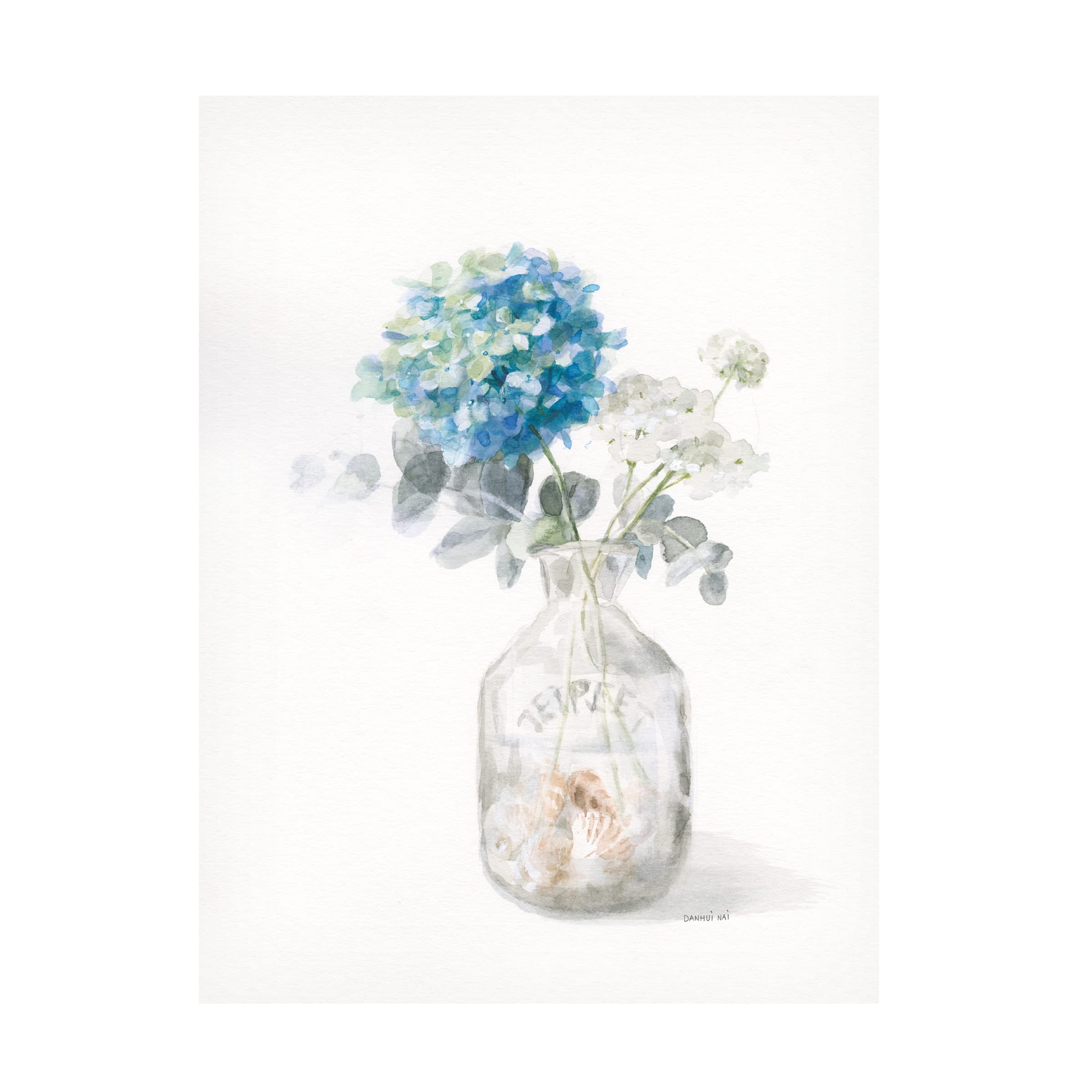 Danhui Nai Beach Flowers V Canvas Wall Art Print - Modern Floral Painting for Living Room, Bedroom & Office Decor