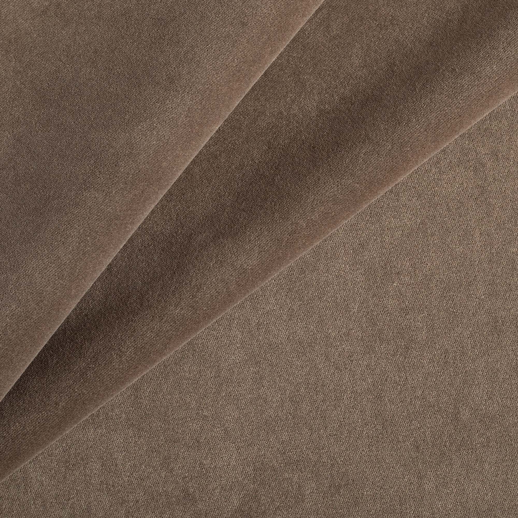 Valentina Velvet Fabric - Soft Luxurious Truffle Brown Upholstery Material for Sofa, Curtains & Home Decor | Perfect for DIY Projects & Interior Design