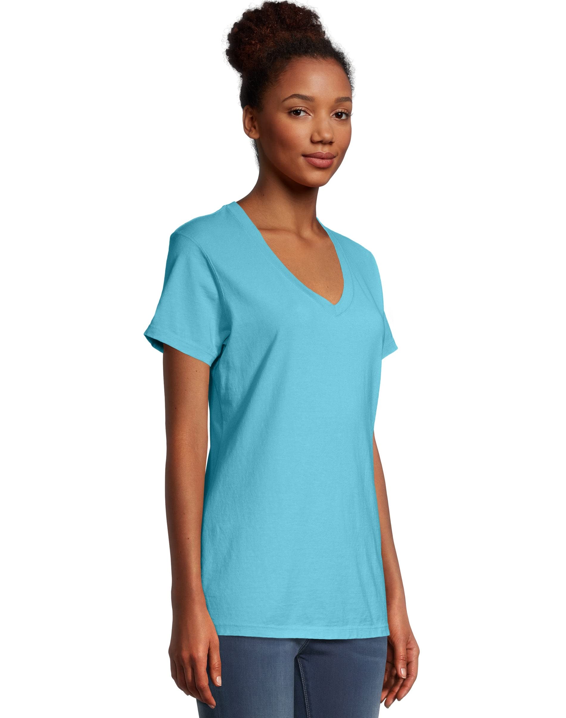 Hanes Women's Retro T-Shirt - Vintage Style Cotton Tee for Casual Wear & Everyday Outfits | Perfect for Lounge, Streetwear & Retro Fashion