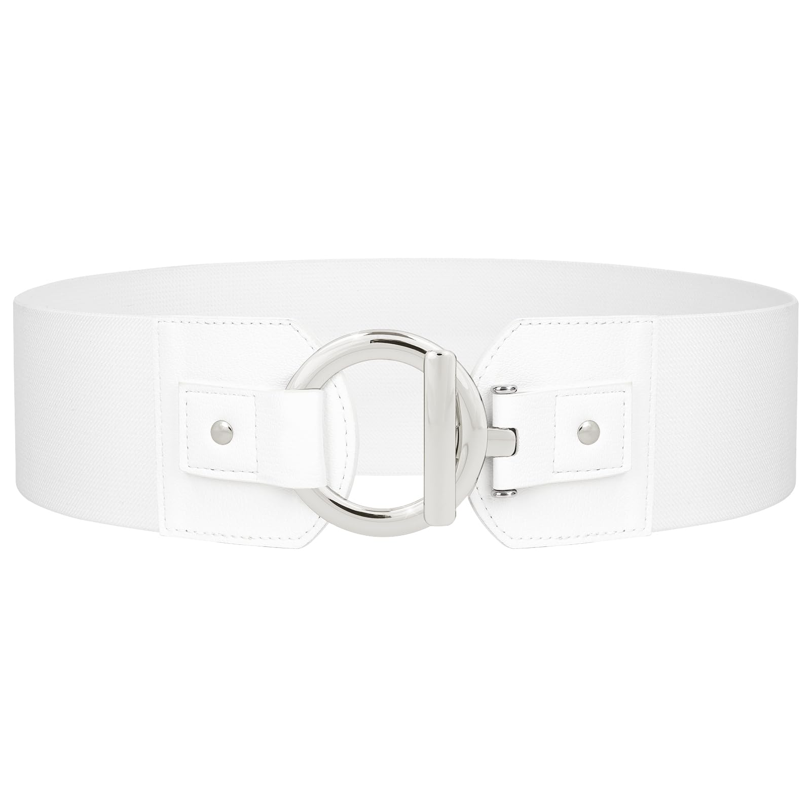 JASGOO Women's Wide Elastic Waist Belt - Stretchy Fashion Dress Belt for Comfortable Fit - Perfect for Dresses, Skirts & Casual Outfits
