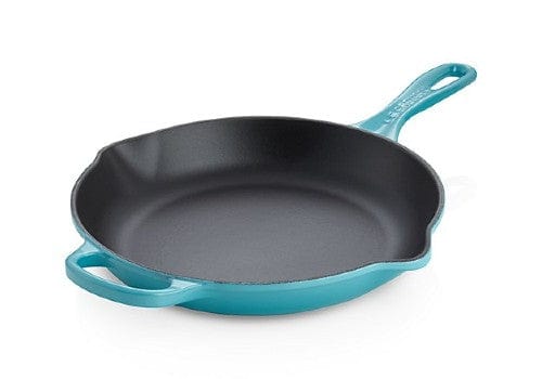 Le Creuset 10-Inch Cast Iron Skillet - Premium Enameled Cookware for Searing, Baking & Frying - Perfect for Stovetop, Oven & Outdoor Cooking