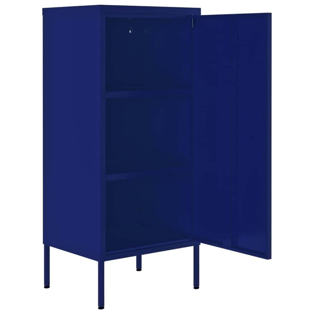 Navy Blue Steel Storage Cabinet 16.7