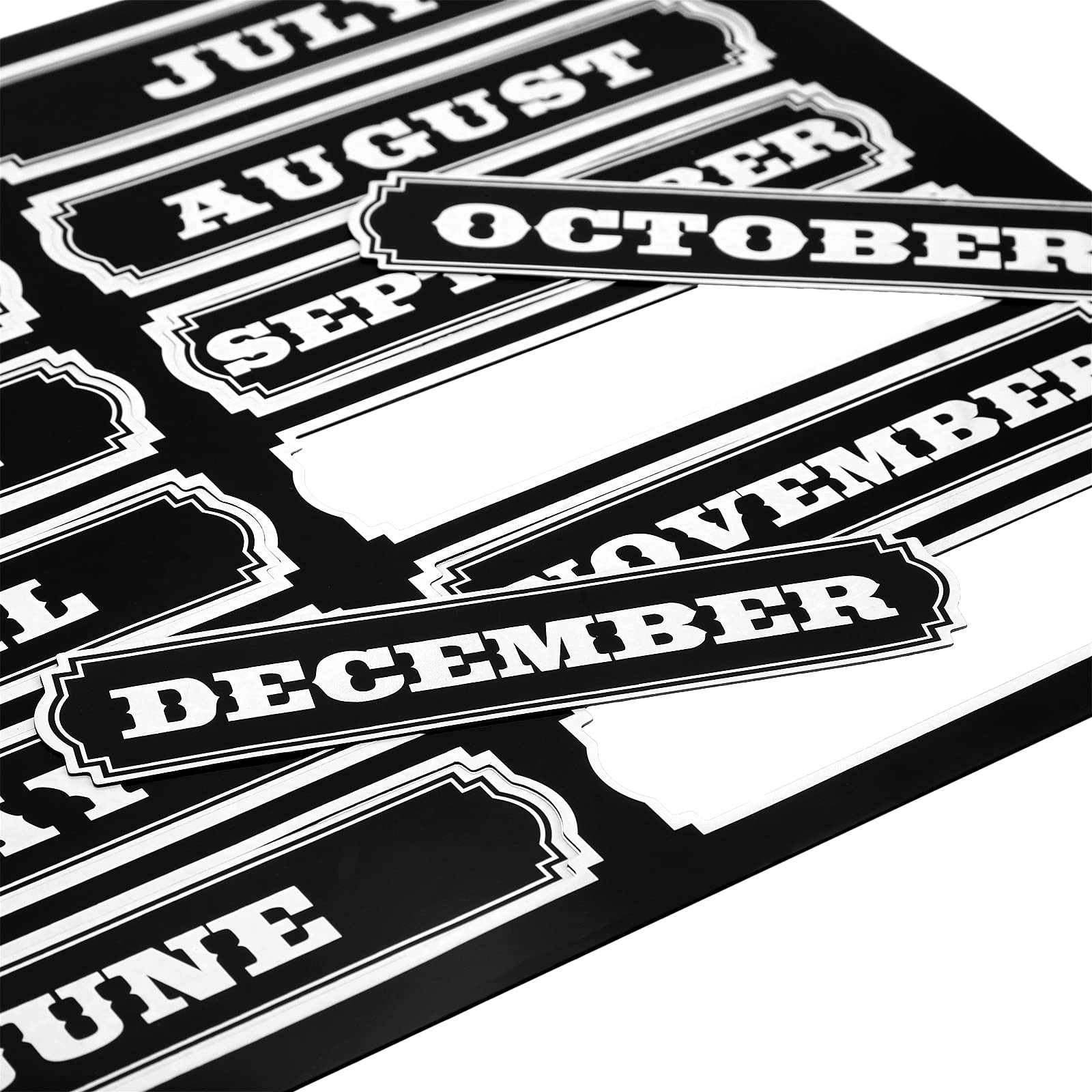 Flutesan Months of the Year Die-Cut Magnets with Chalkboard Days of the Week - Magnetic Calendar Date Indicators for Classroom, School & Office Organization - Perfect for Fridge, Whiteboard & Lesson Planning