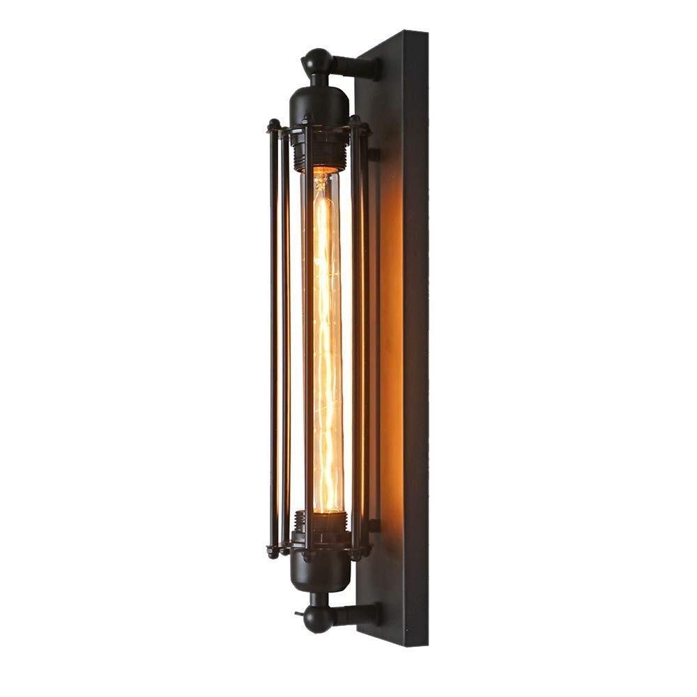 Vintage Industrial Retro Style Wrought Iron Wall Lamp - ZXY-NAN Corridor Lighting Fixture, E27 Socket (Bulb Not Included) - Perfect for Hallway, Staircase, and Bedroom Ambient Lighting