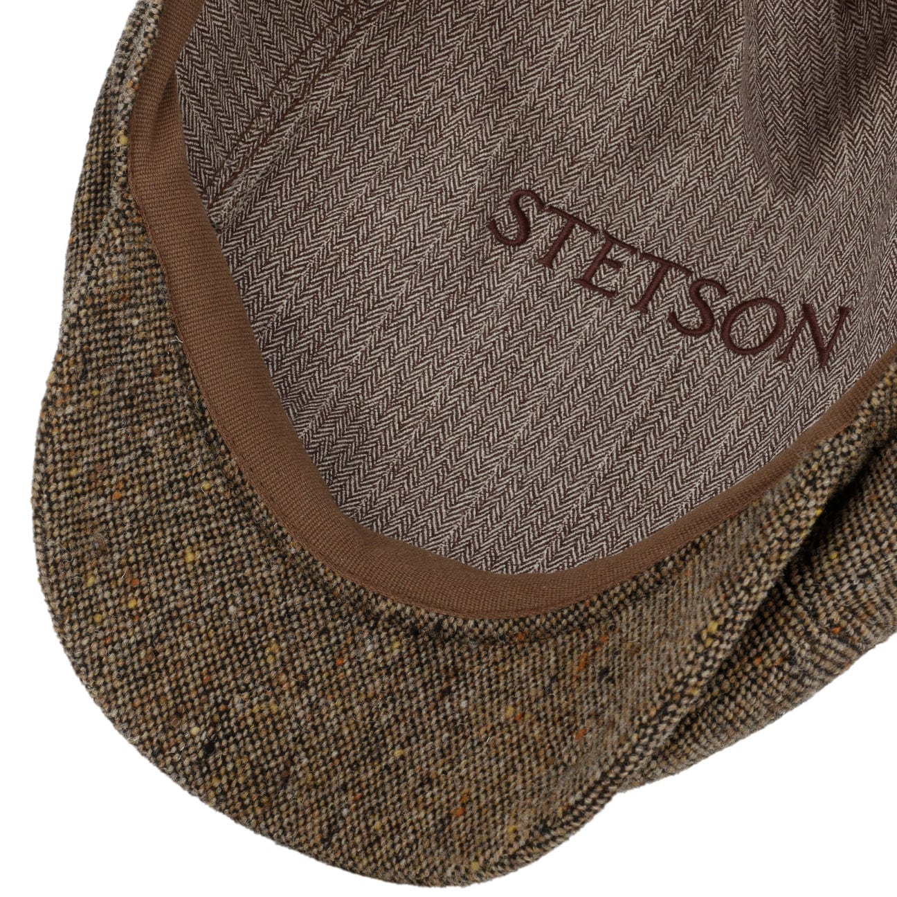 Stetson Standsfield 6-Panel Flat Cap for Men - Classic Wool Fedora Hat for Casual & Outdoor Wear - Perfect for Golf, Hiking, and Everyday Fashion