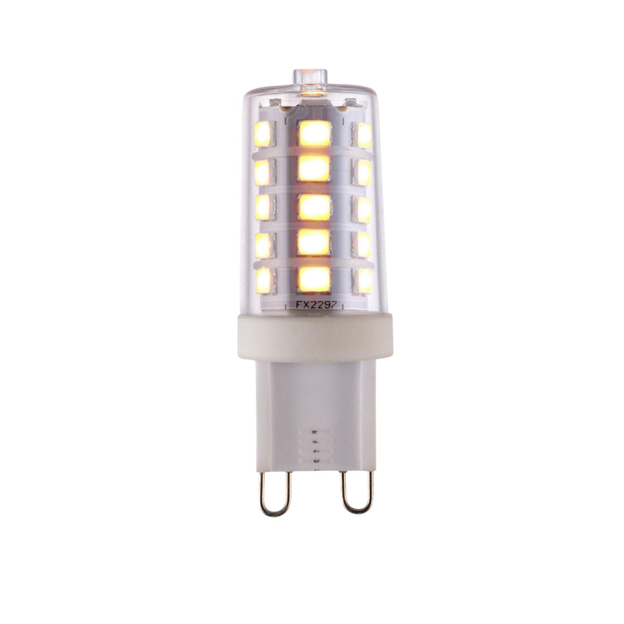 6-Pack G9 LED SMD Dimmable Light Bulbs 3.7W Warm White 2700K - Perfect for Chandeliers, Pendant Lights & Decorative Fixtures