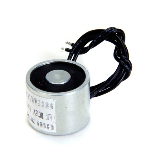 Menolana 11LBS DC12V 4W Holding Electromagnet Lift Solenoid - 25mm 0.33A for Industrial Automation, CNC Machines & DIY Projects
