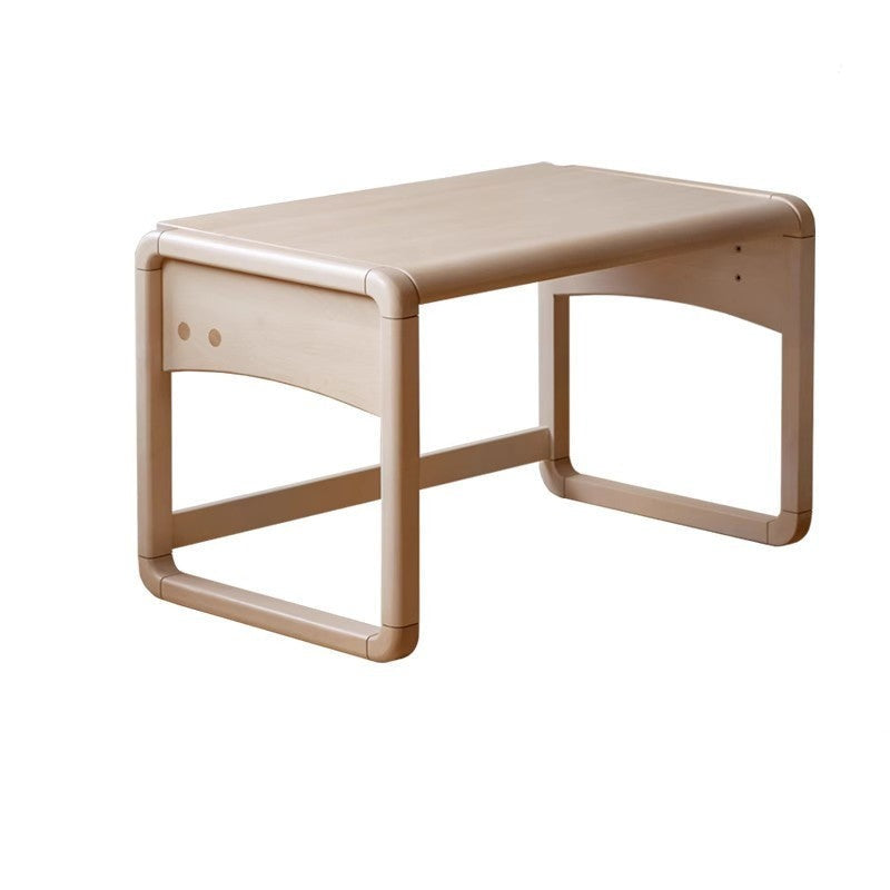 Handmade Solid Birch Wood Children's Writing Desk - Kids Study Table for Home & Classroom Learning Activities