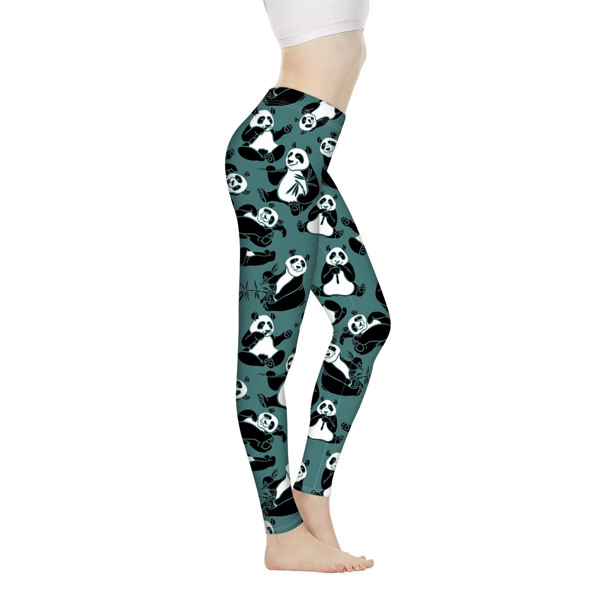 Xhuibop Women's High Waisted Yoga Pants with Elastic Waistband - Stretchy Workout Leggings for Gym, Running, Pilates & Lounge Wear