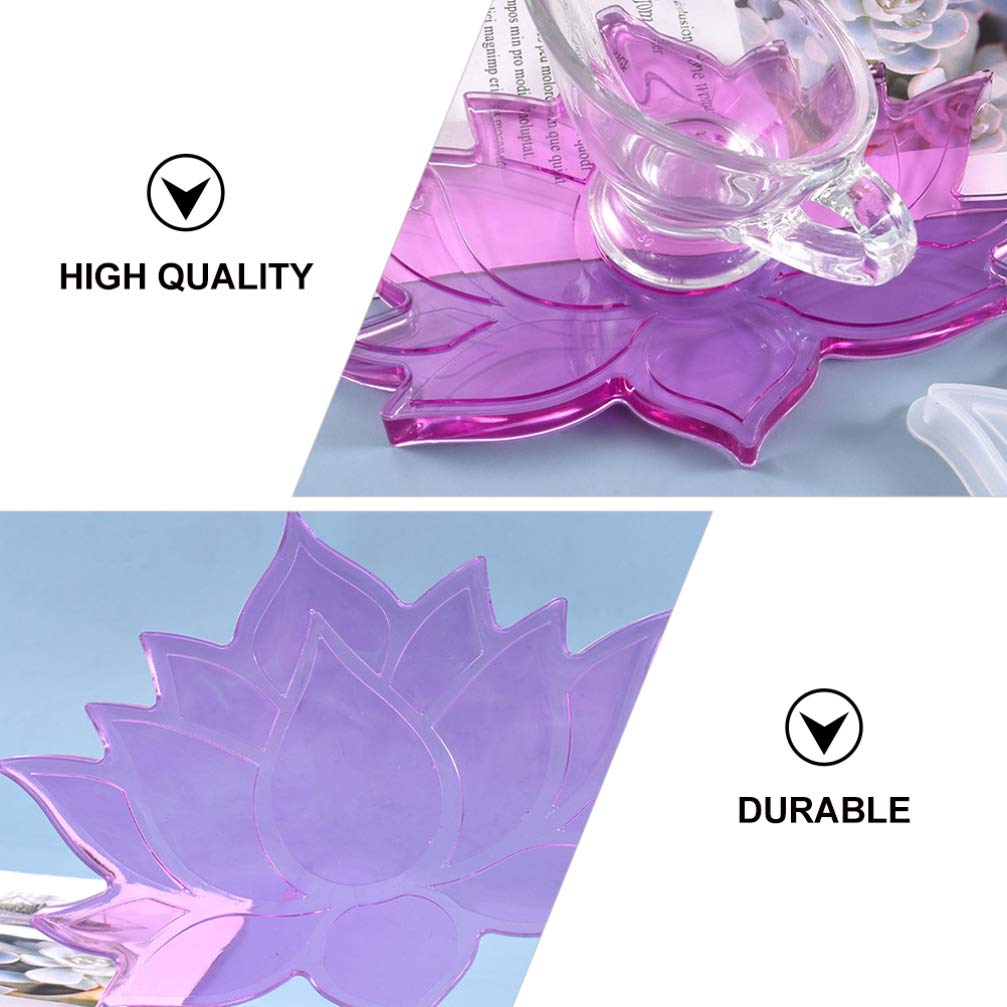 Premium Silicone Resin Molds for Coasters, Trays & Flower Epoxy Casting - DIY Craft Decoration for Home, Office & Wedding Decor