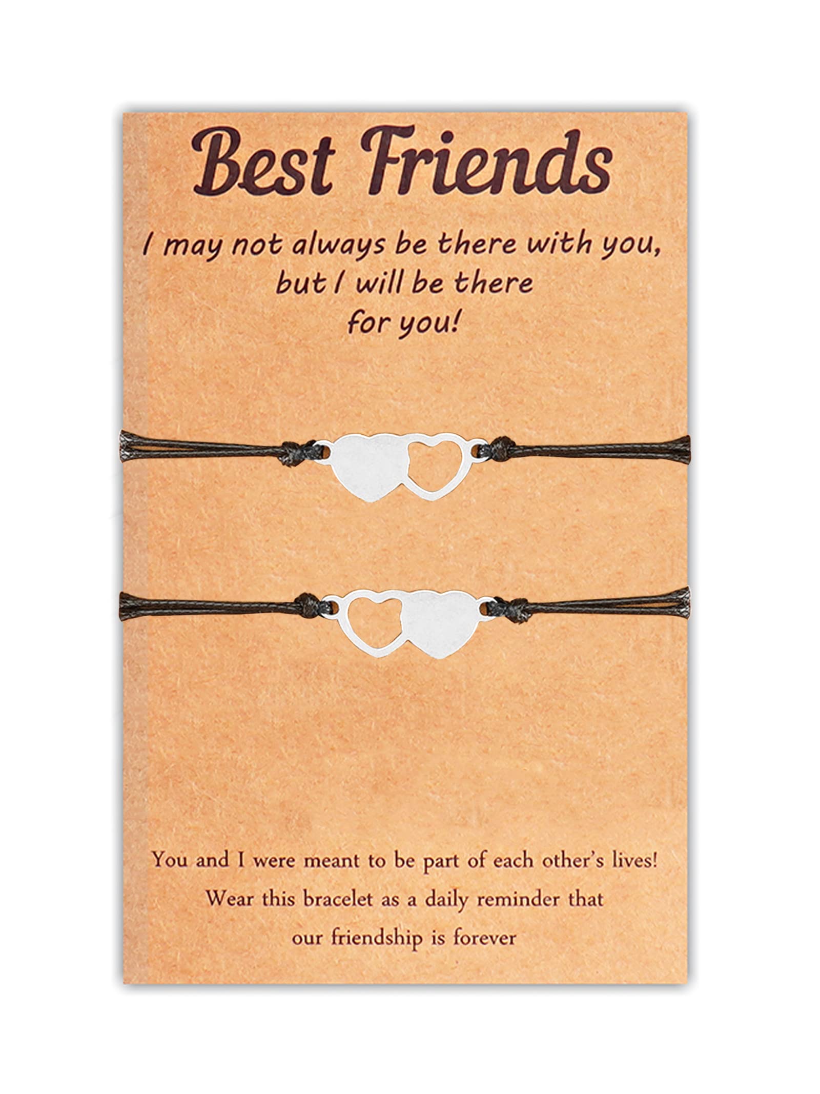 2/3/4 Pcs Best Friend Heart Matching Bracelets - Friendship Forever Distance Bracelets for Women & Girls, Birthday Gifts, Perfect for Daily Wear, Travel, and Special Occasions