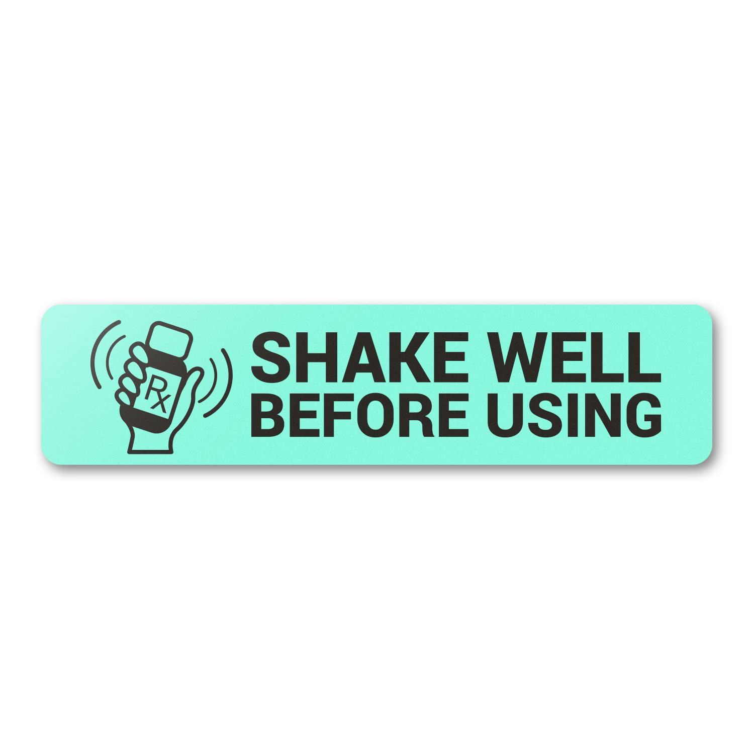 600 Shake Well Before Using Stickers, 0.4 x 1.7 Inch - Medical Instruction Labels for Veterinary, Healthcare & Pharmacy Use - Light Blue Rx Labels (2 Packs of 300) - Perfect for Medication Bottles, Prescription Containers & Medical Supplies Organization