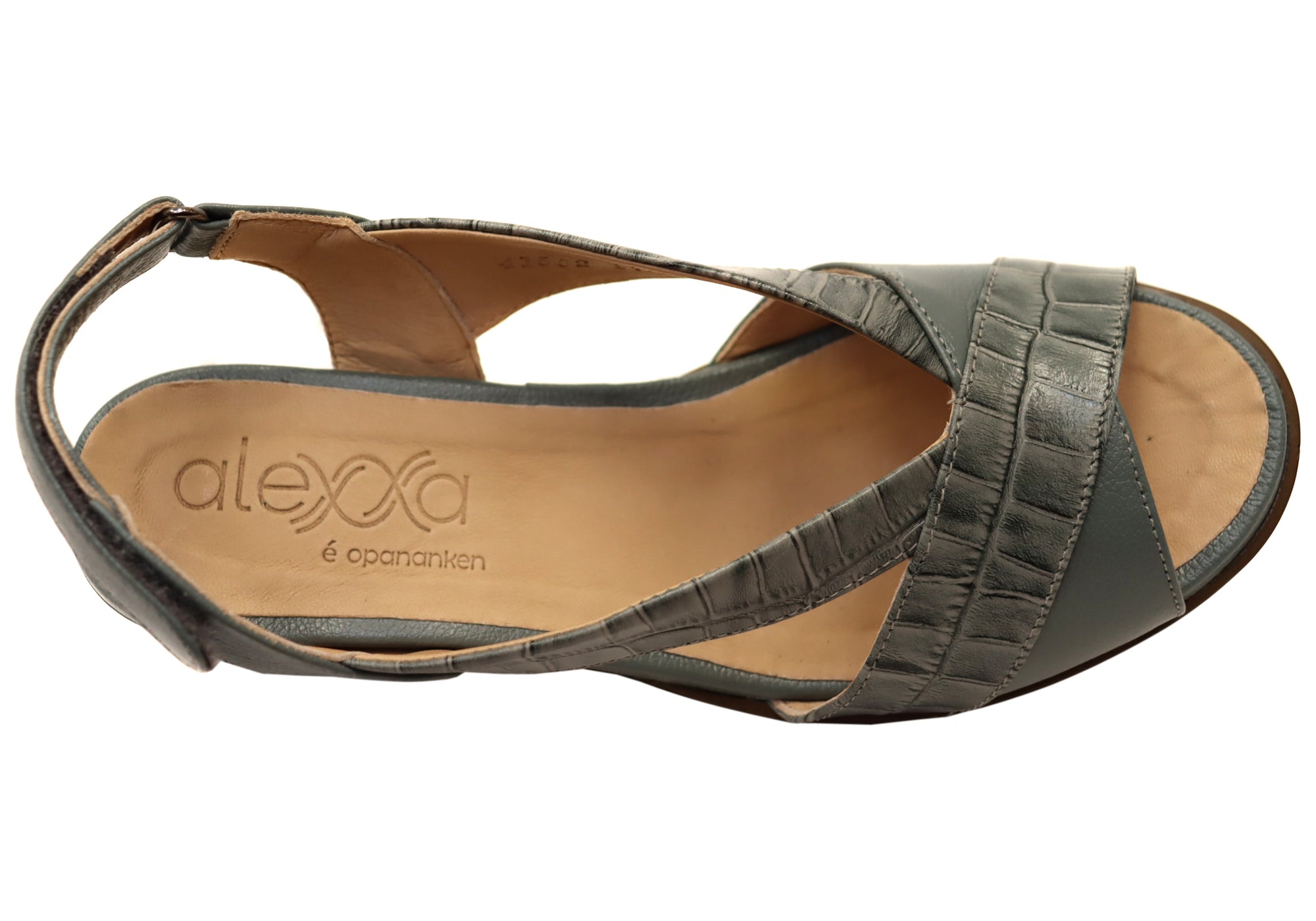 Opananken Raquel Women's Comfortable Leather Mid Heel Sandals - Stylish & Supportive for Work, Party & Summer Outings