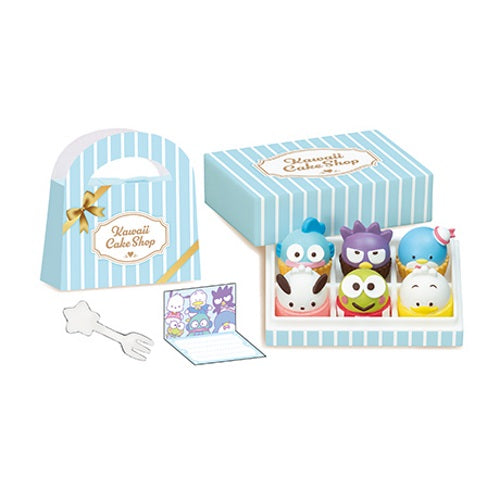 Sanrio Characters Kawaii Cake Shop Re Ment Miniature Dollhouse Furniture - Cute Mini Cake Display for Dollhouse, Room Decor & Collectibles - Perfect for DIY Scenes, Kawaii Decor & Sanrio Fans