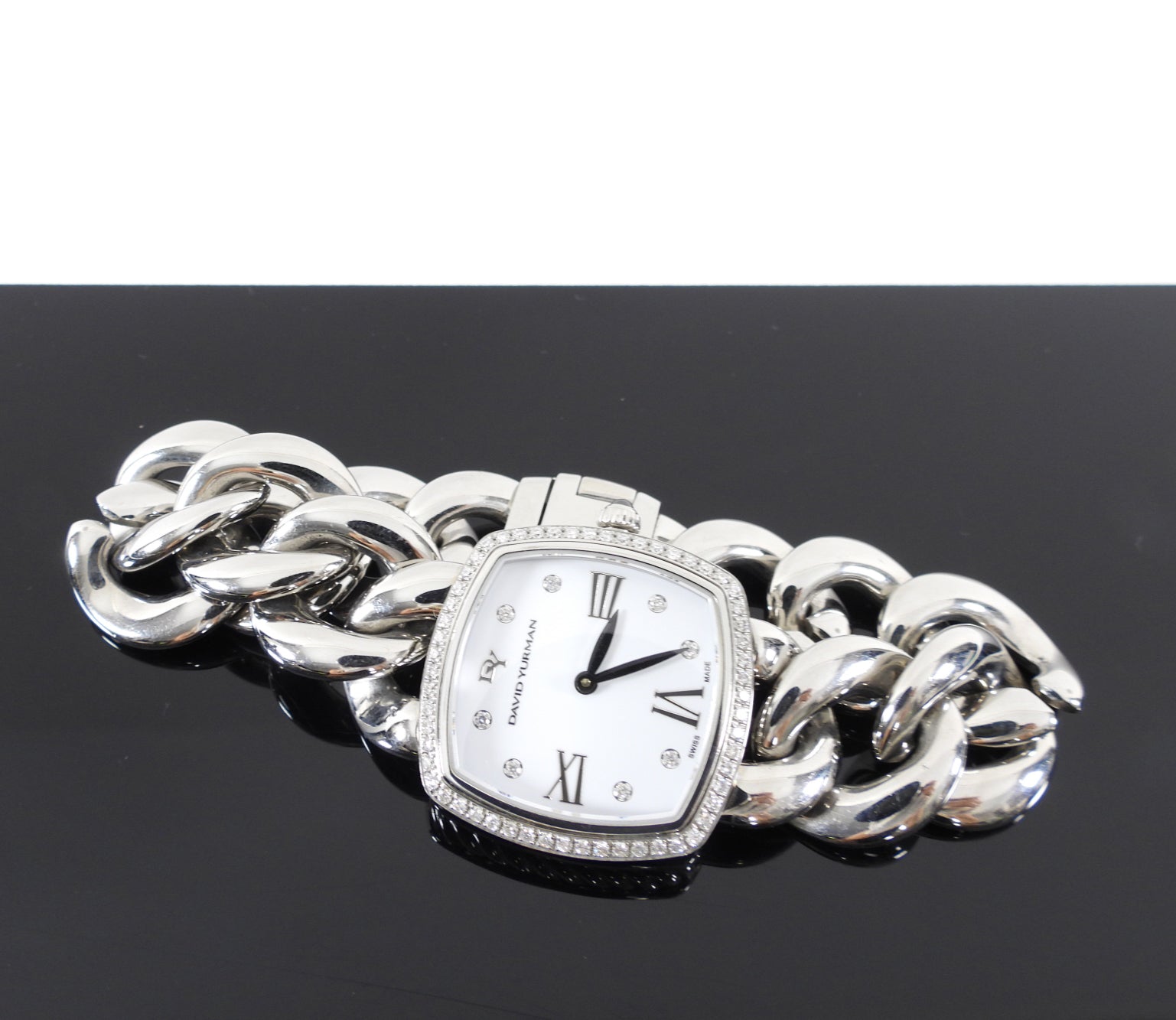 David Yurman Stainless Steel Diamond Albion 27mm Watch for Women - Luxury Fashion Timepiece for Everyday Wear & Special Occasions
