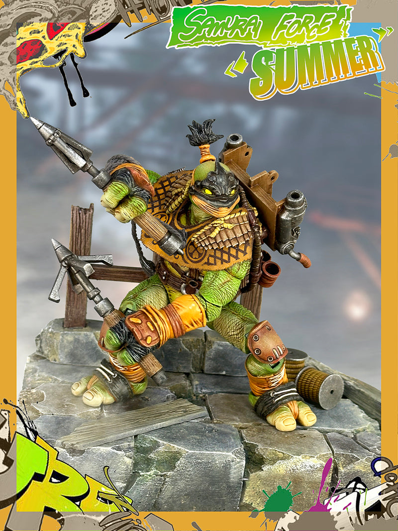 Fury Toys 1/12 Scale 5-inch Action Figure - Wave 3 Rage Samurai Force Turtle Collectible Figure for Display & Play | Perfect for Anime Fans, Model Collectors, and Gift Giving