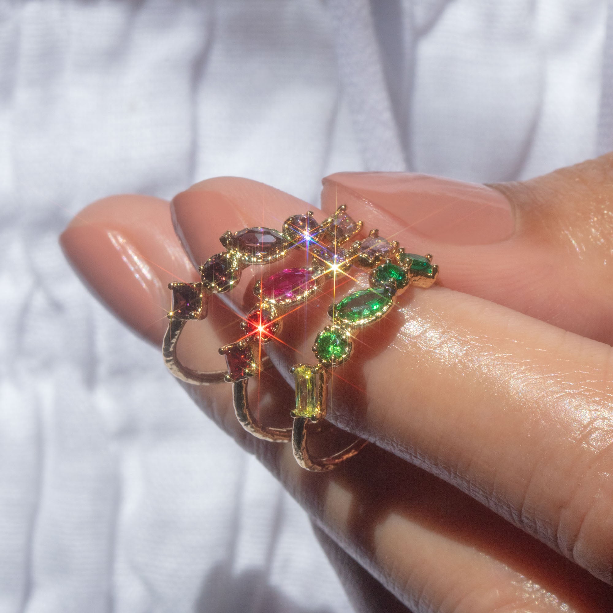 Shades of You Ombre Birthstone Ring - Personalized Stackable Jewelry for Women, Perfect for Birthdays, Anniversaries & Everyday Wear