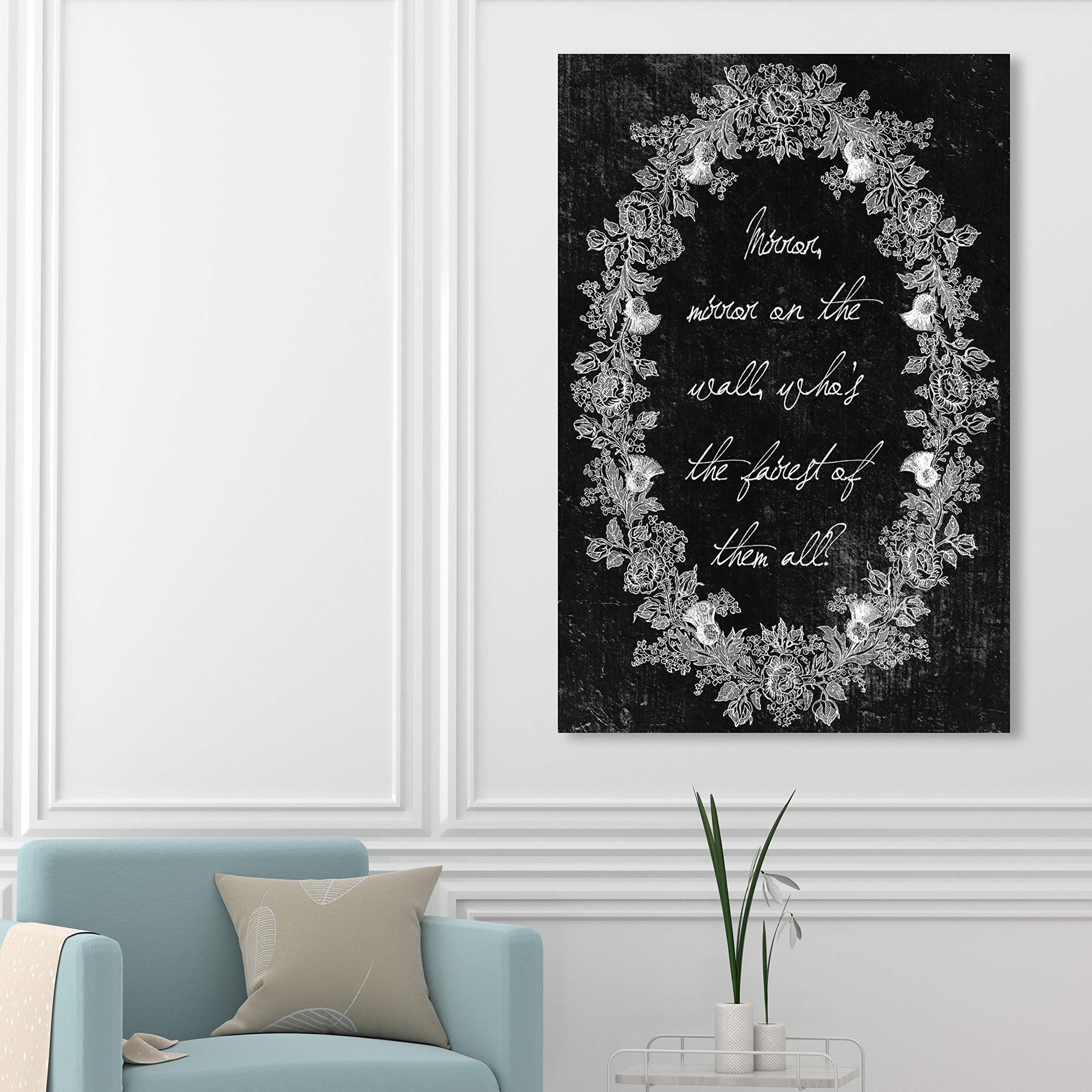 Oliver Gal Artist Co. 'Mirror Mirror' Fantasy Wall Art Canvas Prints - Perfect for Living Room, Bedroom & Office Decor