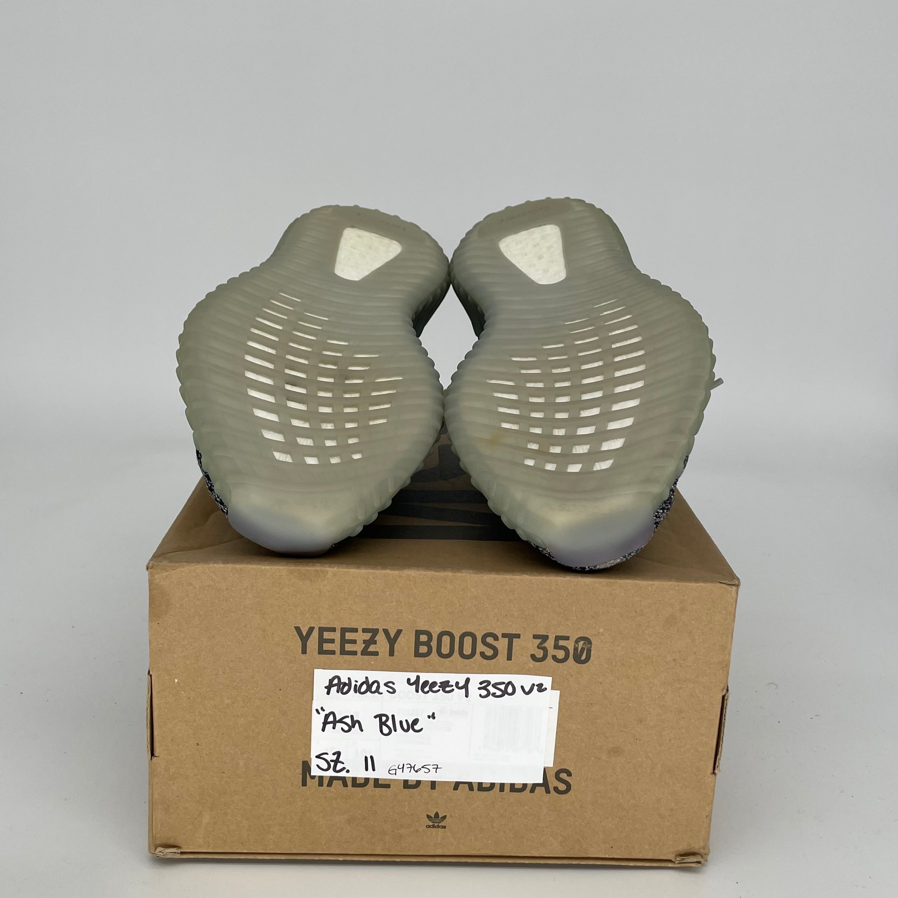 Adidas Yeezy Boost 350 V2 Ash Blue Sneakers - Men's Size 11 (GY7657) | Comfortable Running Shoes for Gym, Casual Wear & Street Fashion