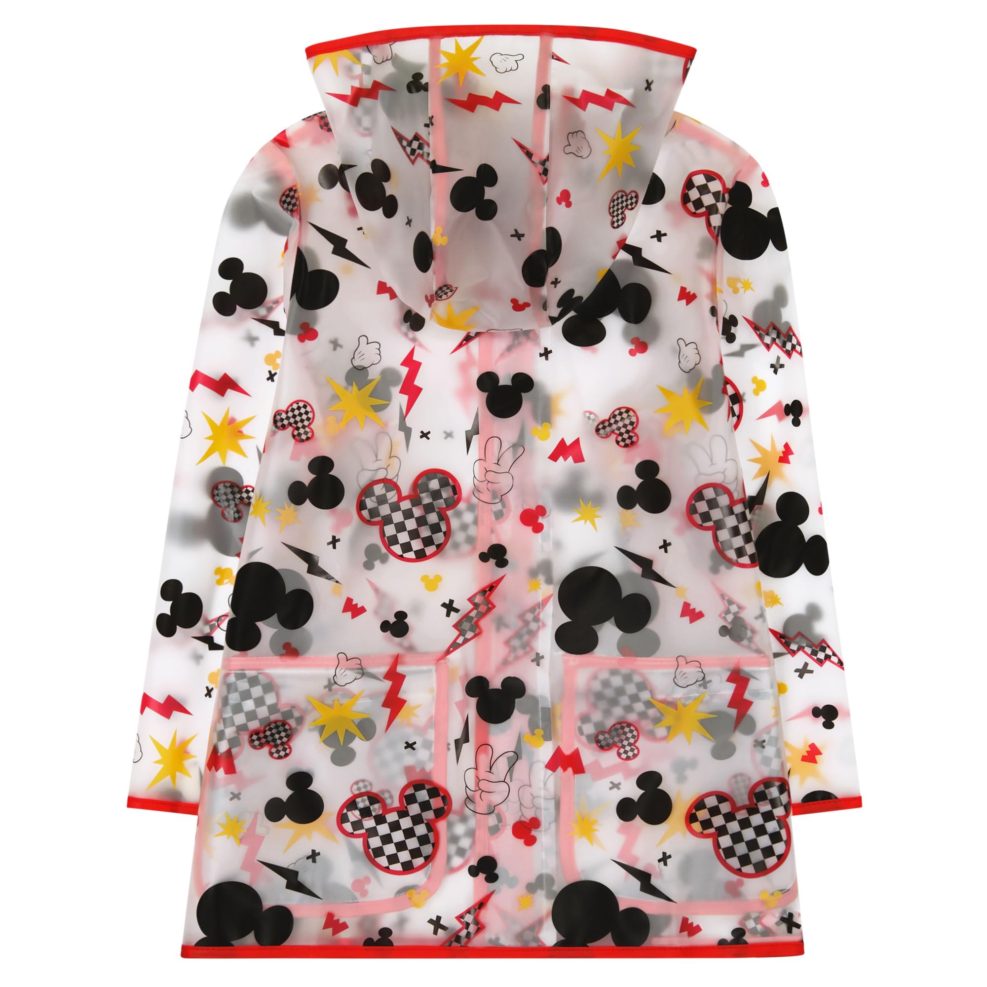 Disney Minnie Mouse & Mickey Mouse Raincoat, Princess & Paw Patrol Waterproof Jacket for Boys Girls 2-7 Years - Perfect for School, Outdoor Play & Rainy Day Adventures