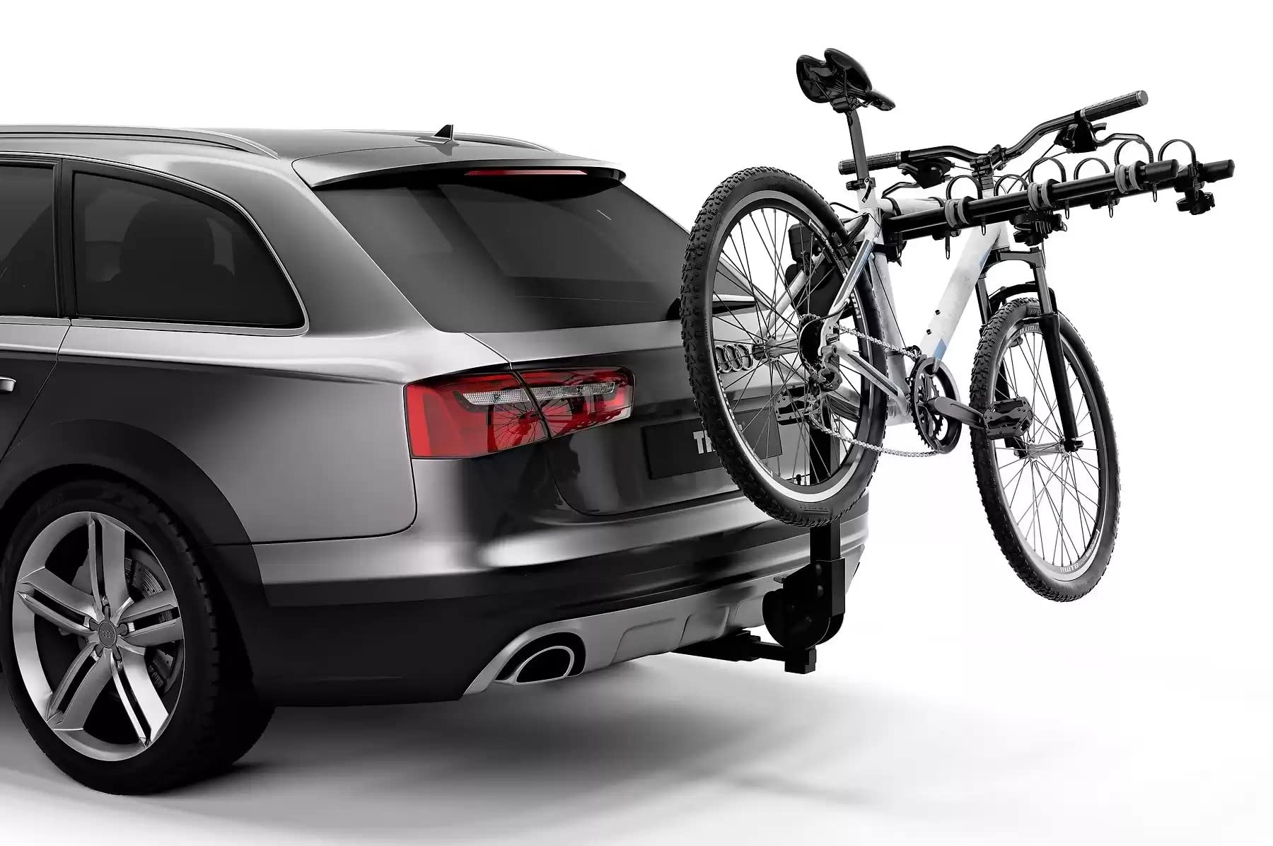 Thule Camber 4 Hitch Bike Rack - 4-Bike Platform Carrier for Cars, SUVs & Trucks | Heavy Duty Black Bike Rack for Mountain, Road & Electric Bikes | Perfect for Road Trips, Camping & Outdoor Adventures