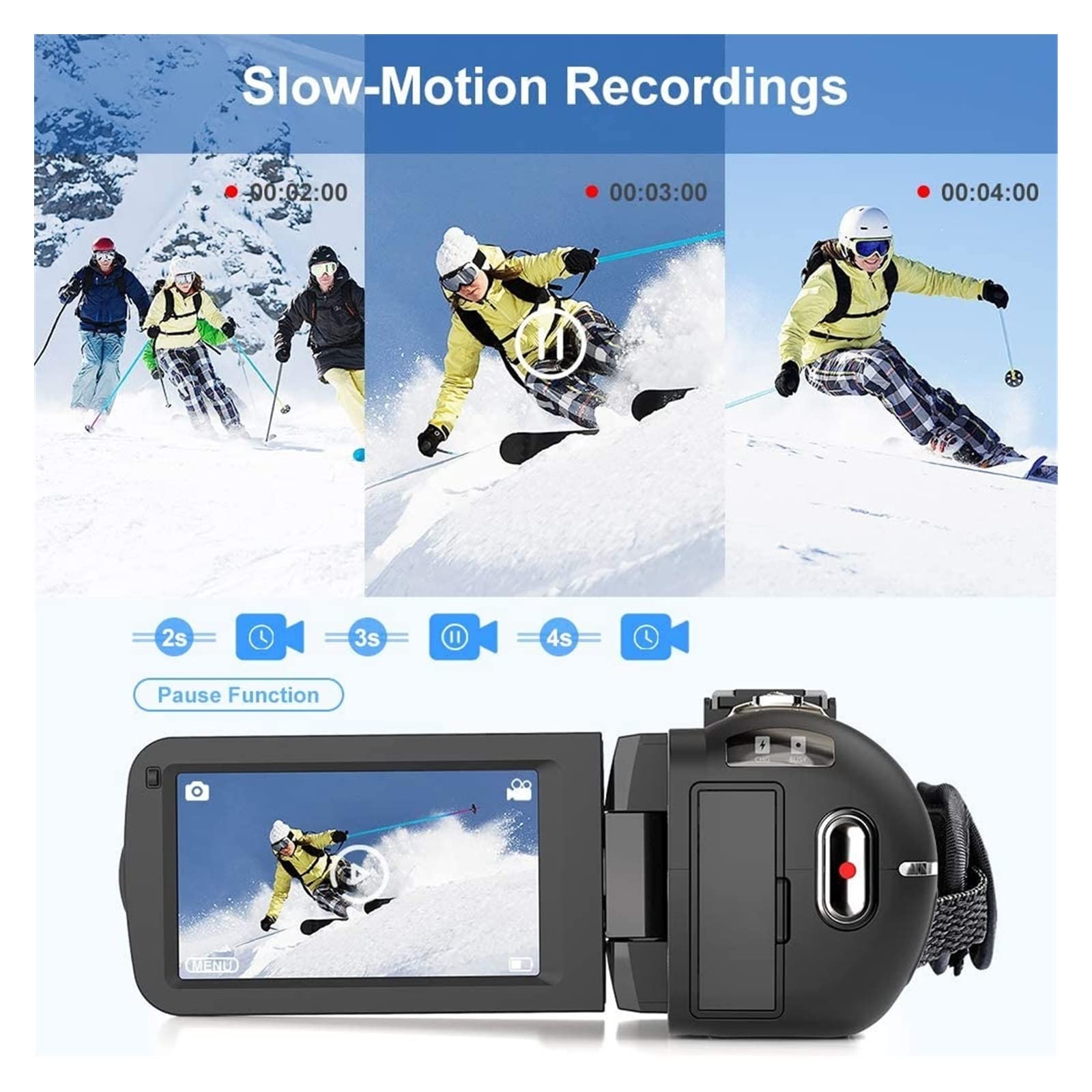 **AUBEST 4K Night Vision Digital Video Camera with 32GB SD Card - Infrared Webcam for Live Streaming, Vlogging, Photography & Remote Recording - Perfect for YouTube, TikTok, and Home Security**