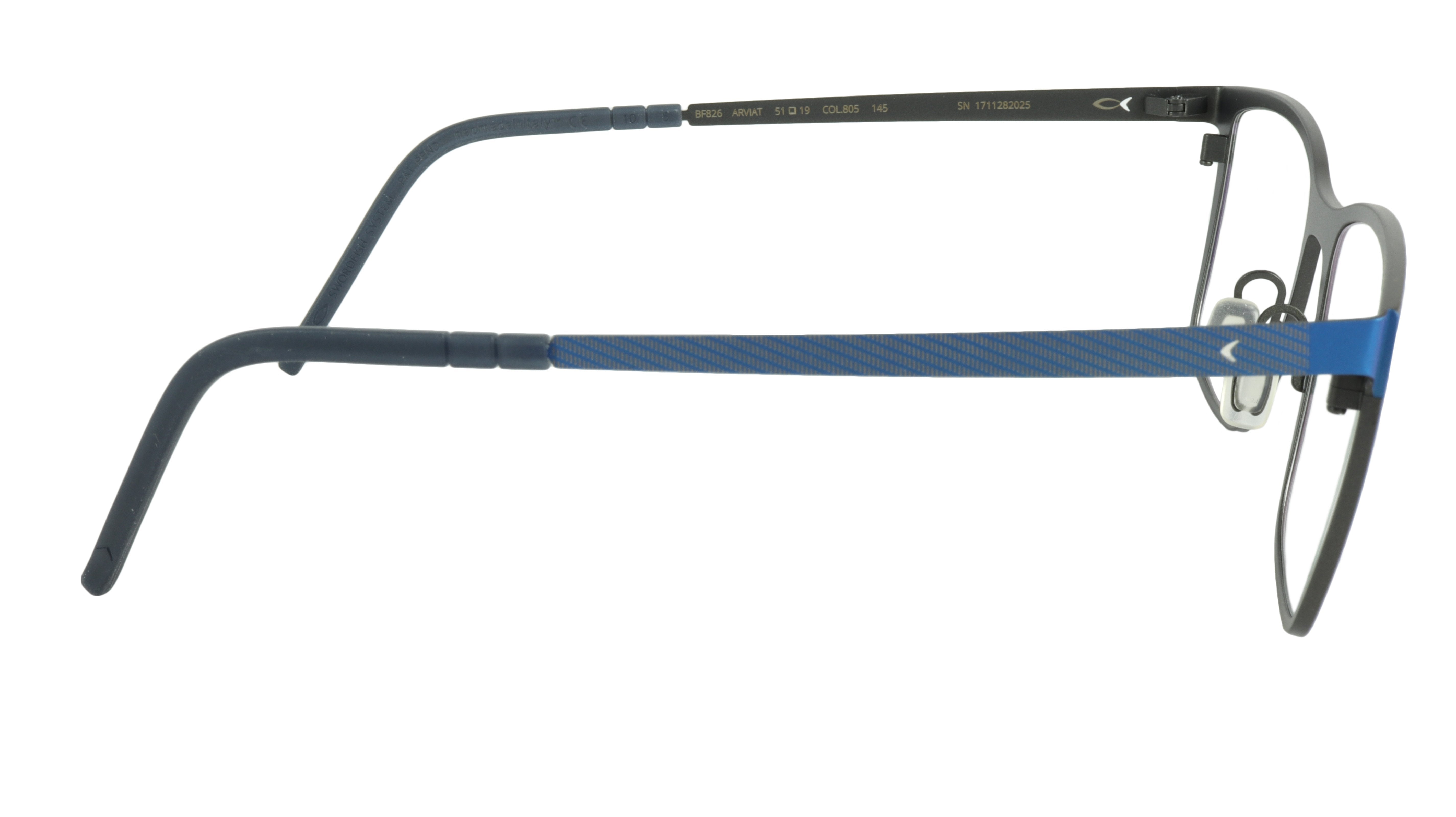 Blackfin Arviat BF826 C805 Beta Titanium Bio-Compatible Eyeglasses - Made in Italy - Lightweight & Durable Frames for Work, Travel & Everyday Wear