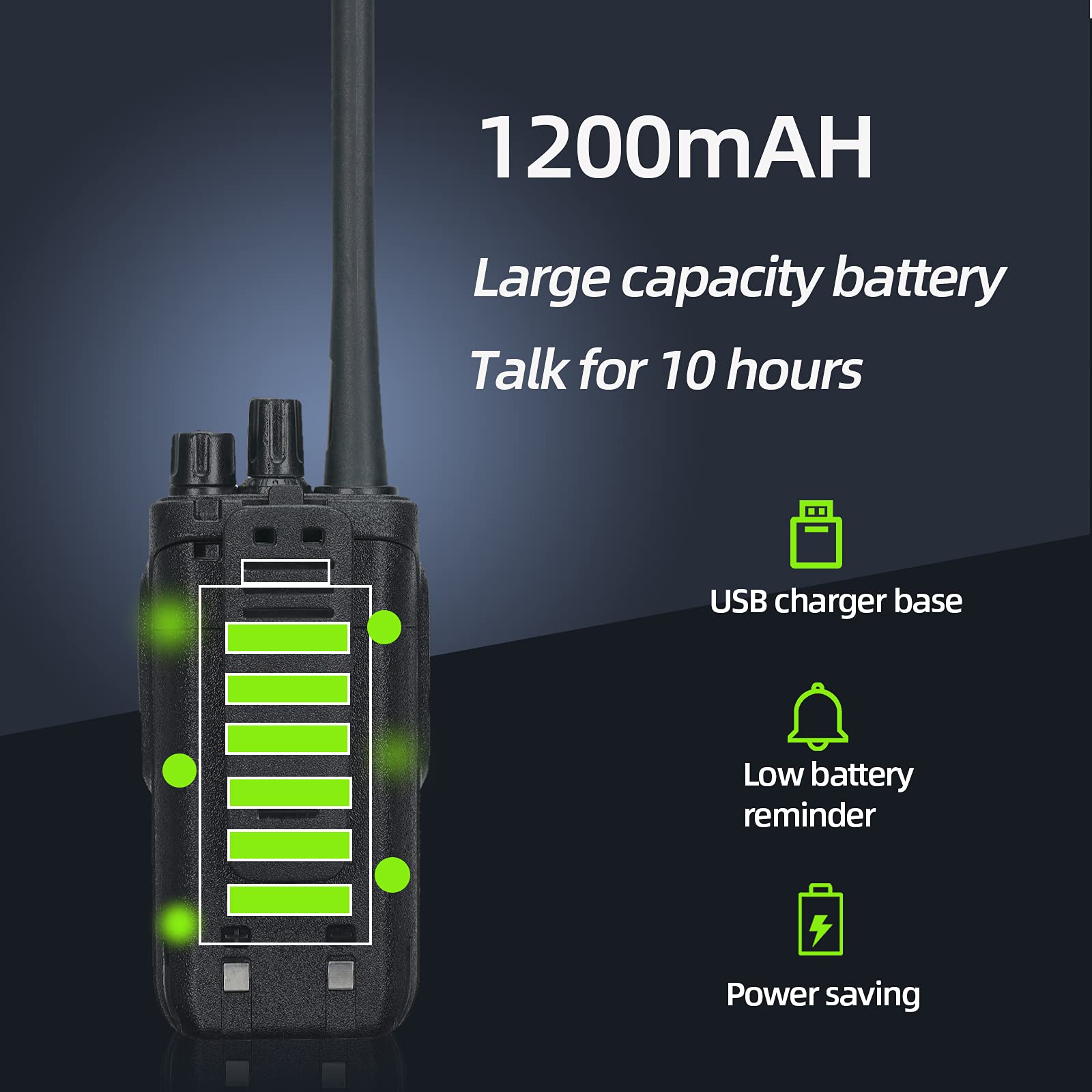 Retevis RT17 Long Range Walkie Talkies for Adults - 2 Way Radios with Earpiece, Rechargeable Heavy Duty Handheld Radios for School, Construction Site, Church Security Team (20 Pack) - Perfect for Outdoor Adventures, Event Coordination & Emergency Communication
