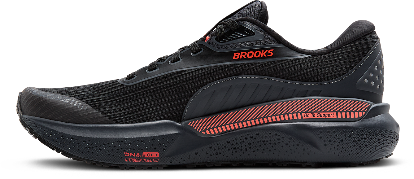 Women's Adrenaline 24 Weatherized Running Shoes - Black/Ebony/Hot Coral - Lightweight Waterproof Trail Running Sneakers for Women, Perfect for Hiking, Jogging & Outdoor Activities