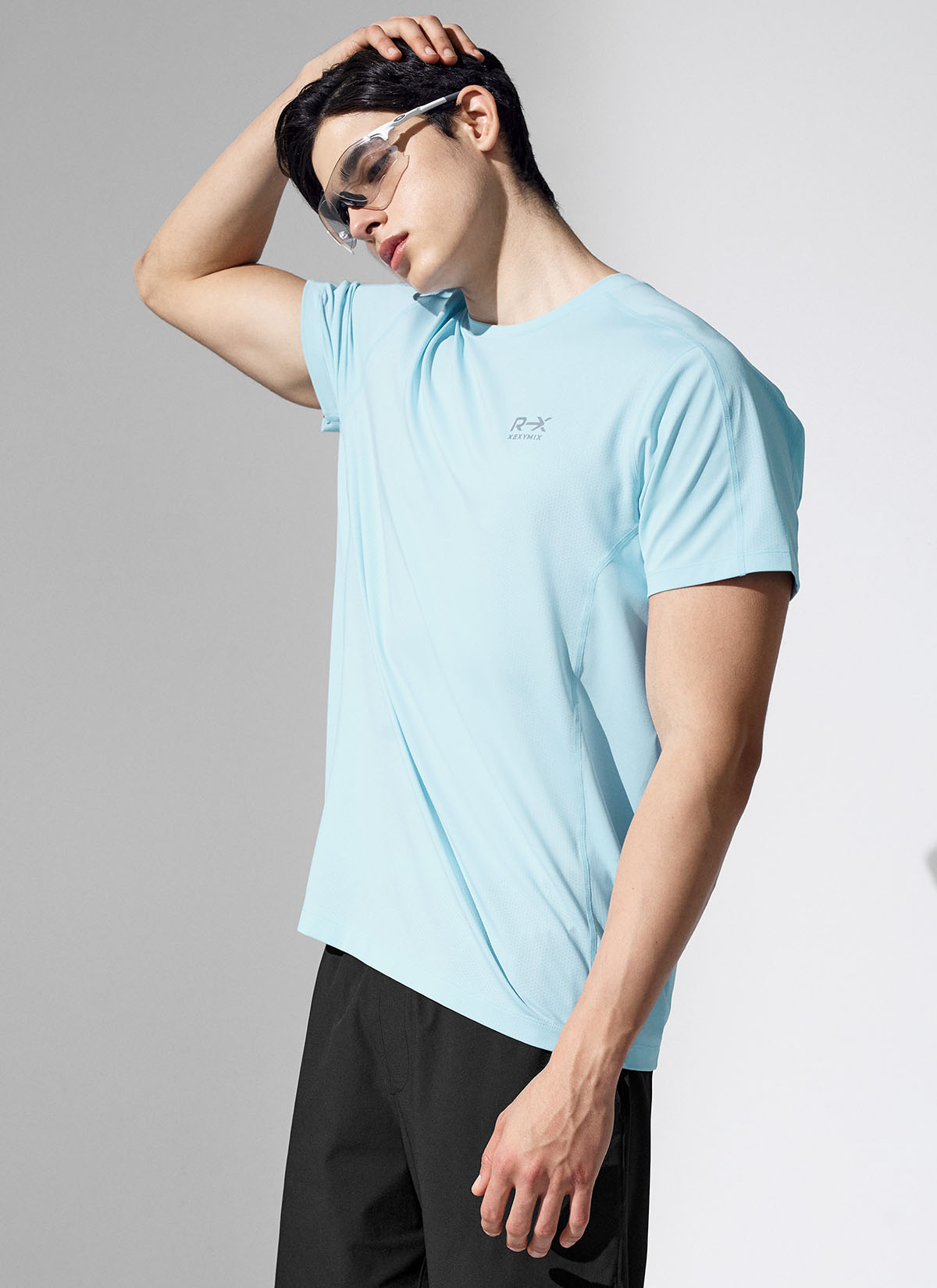 RX Aero Mesh Short Sleeve Men's Running Shirt - Lightweight Breathable Athletic Top for Jogging, Gym & Outdoor Sports