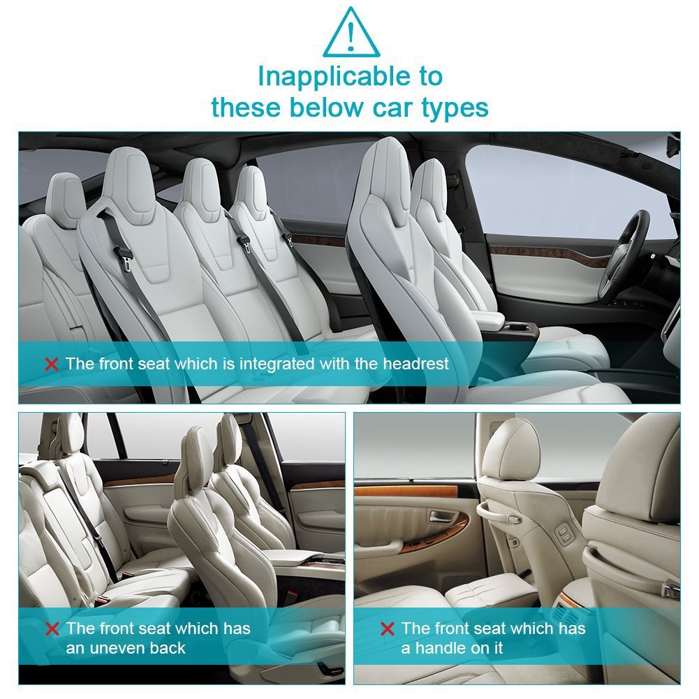 Oasser 2 Pack Kick Mats Car Backseat Protector with 12.9