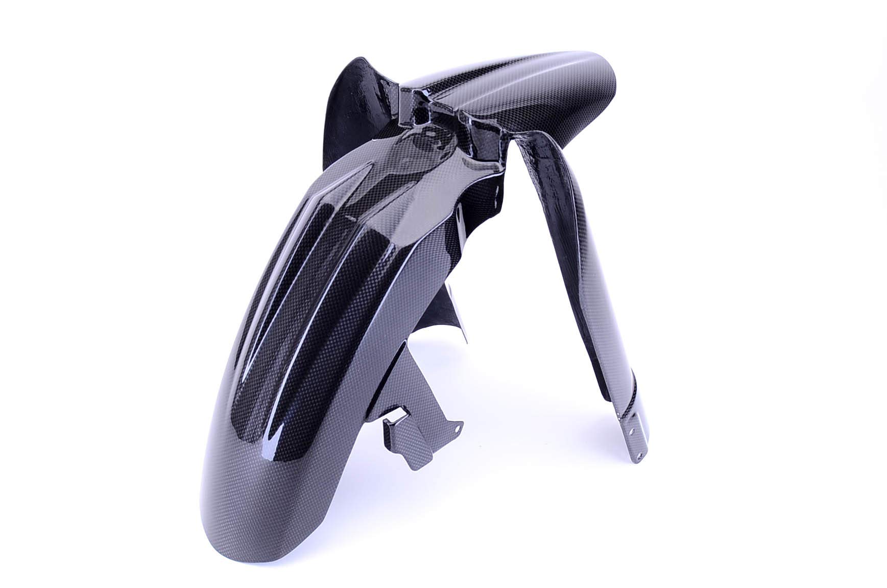Bestem CBTR-T800-FFD Black Carbon Fiber Front Fender for Motorcycle - Lightweight & Durable Replacement Part - Perfect for Harley, Honda, Yamaha & More Bikes
