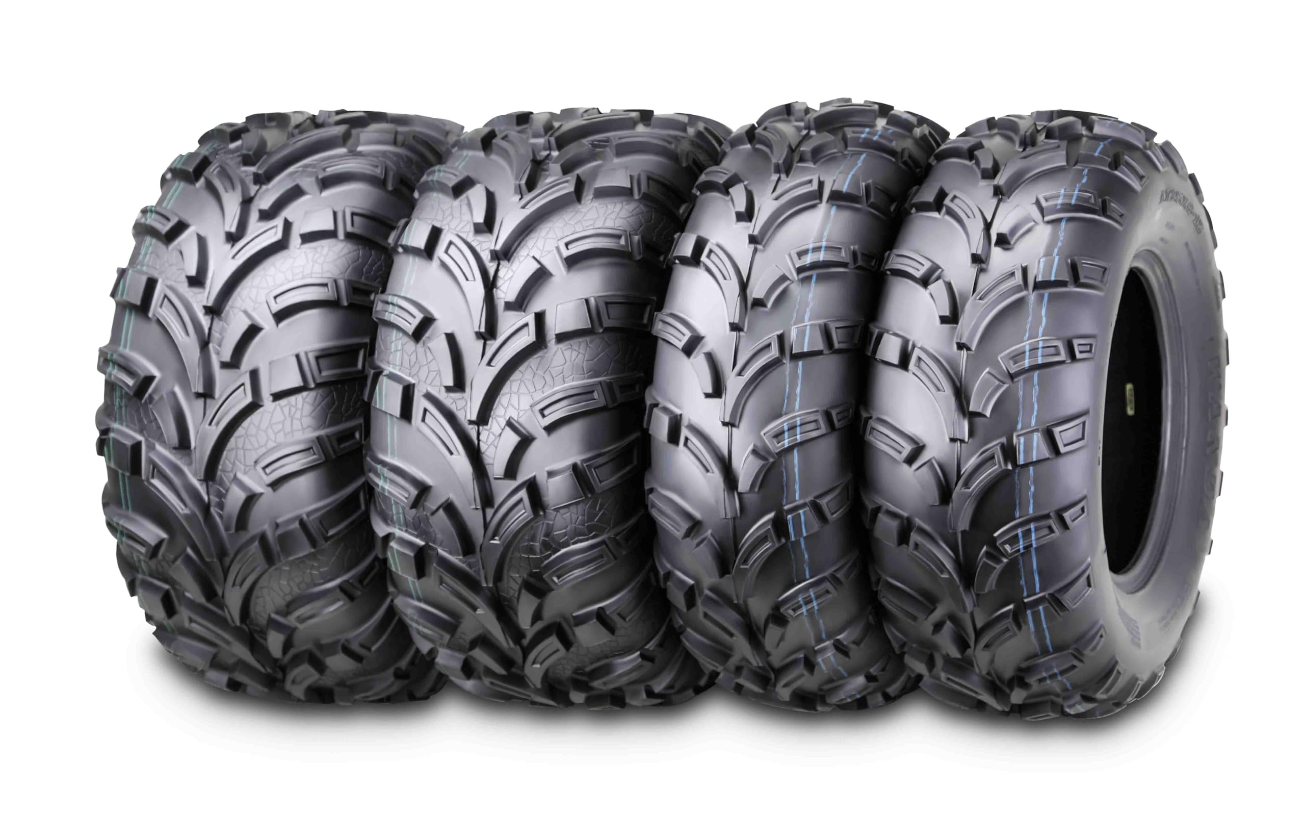 WANDA Set of 4 ATV Tires 25x8-12 & 25x11-12 for 2006-2013 Polaris SPORTSMAN 450/500 - All-Terrain Off-Road Tires for Mud, Sand & Trail Riding