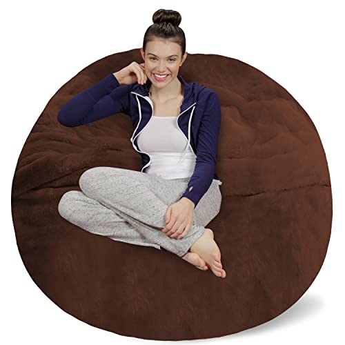 Plush Faux Rabbit Fur - Brown