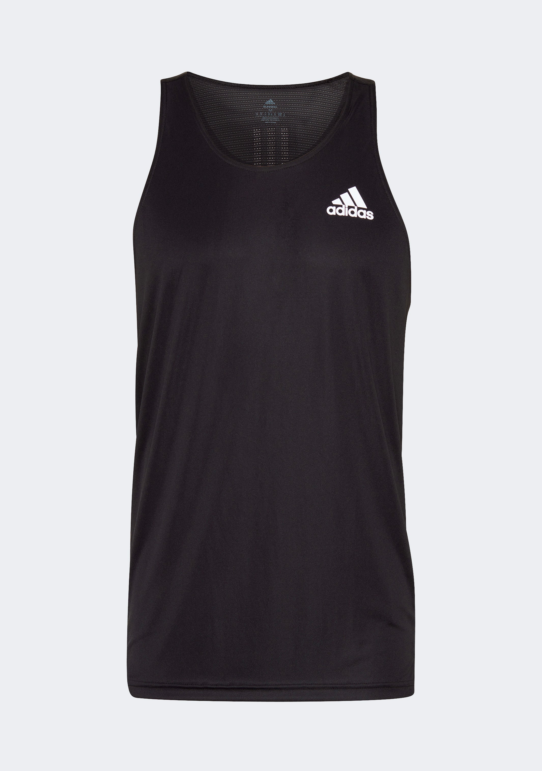Adidas Men's Running Singlet - Lightweight Performance Workout Top for Jogging, Gym & Marathon Training | Moisture-Wicking & Breathable Fabric