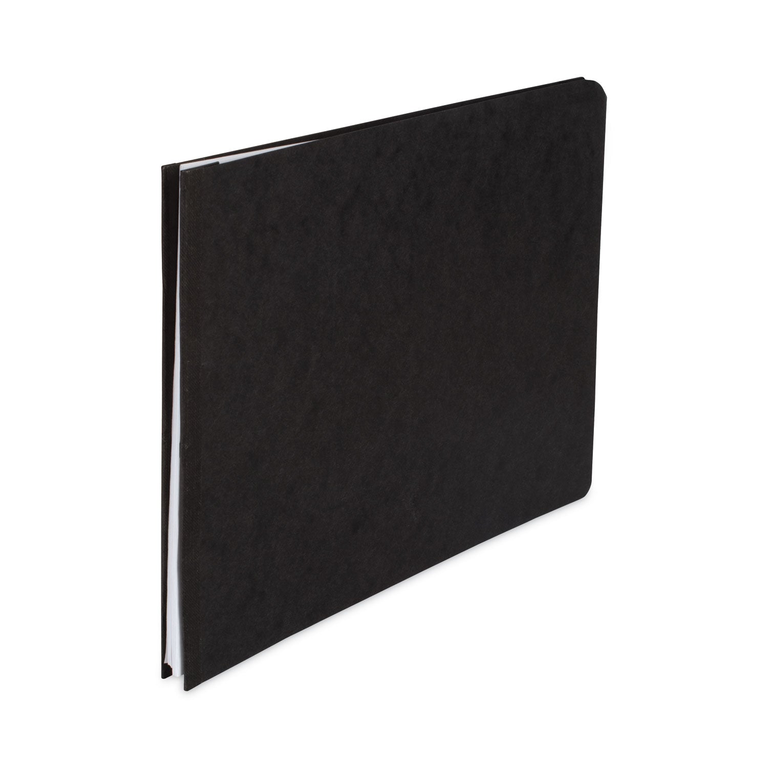 ACCO PRESSTEX Report Cover with Tyvek Reinforced Hinge - Top Bound 2-Piece Prong Fastener - Holds 2 Documents - 8.5 x 11 Inches - Black/Black - Perfect for Office Reports, School Projects & Professional Presentations