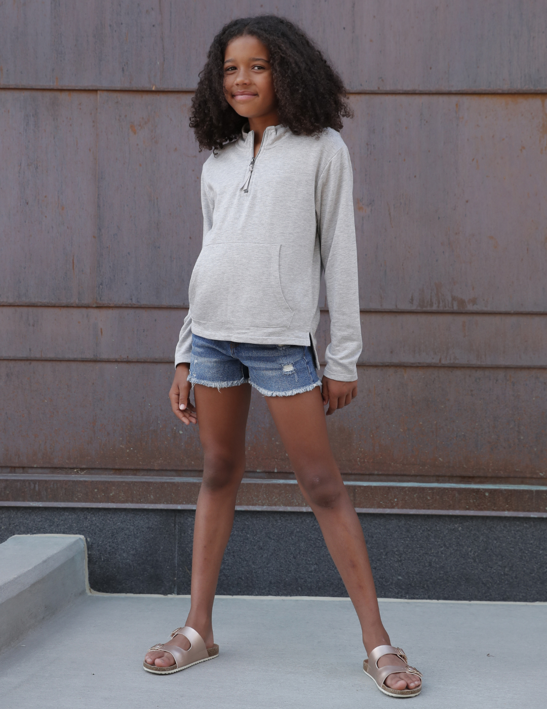 Opal Youth Girls' Quarter Zip Pullover Sweatshirt - Soft Fleece Jacket for Teen Girls - Perfect for School, Sports & Outdoor Activities
