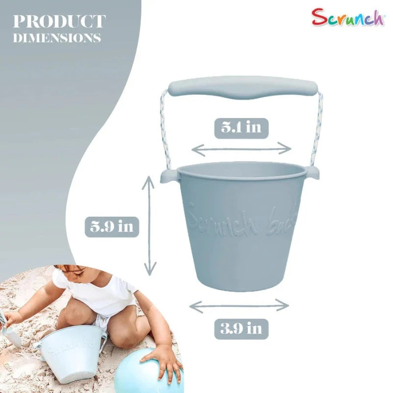 Premium Scrunch Bucket Hat - Duck Egg Blue for Women & Men | Stylish Sun Protection for Beach, Travel & Outdoor Activities