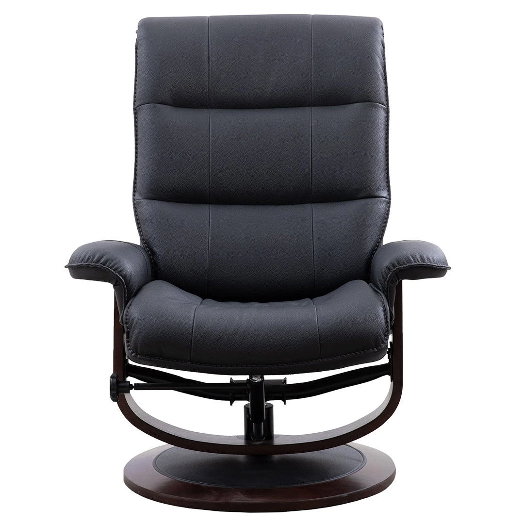 Montclair Manual Swivel Recliner with Ottoman - Comfortable Lounge Chair for Living Room, Bedroom, Home Theater - Perfect for Relaxing, Reading & Napping