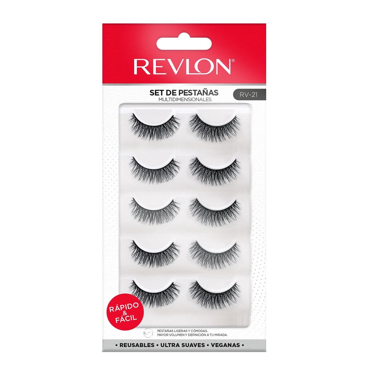 Revlon False Eyelashes - 5 Pairs, Style #5 for Dramatic Volume & Length | Perfect for Parties, Weddings & Special Occasions