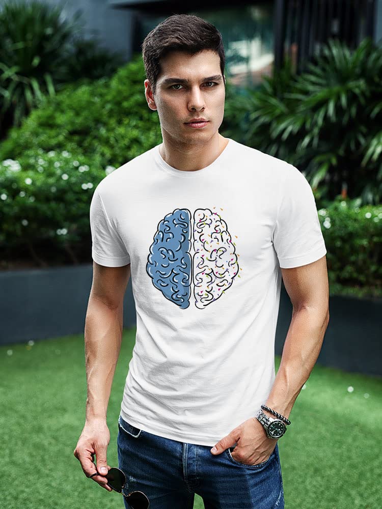 Smartprints Hemispheres Graphic T-Shirt for Men - Soft Cotton Crew Neck Tee in White | Casual Wear, Street Style & Everyday Comfort