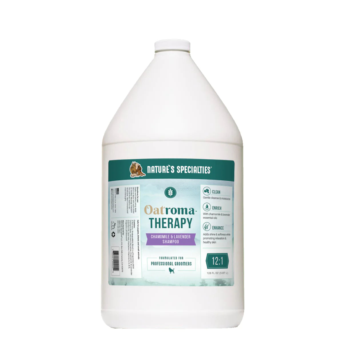 Nature's Specialties Oatroma Therapy Chamomile & Lavender Shampoo for Dry & Sensitive Scalp - Soothing & Hydrating Hair Care for Relaxing Bath & Spa Time