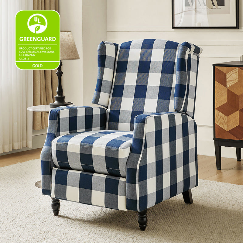 Lilith Upholstered Recliner Chair - Adjustable Backrest & Footrest, Ergonomic Living Room Reclining Chair for Relaxing, Reading & Watching TV