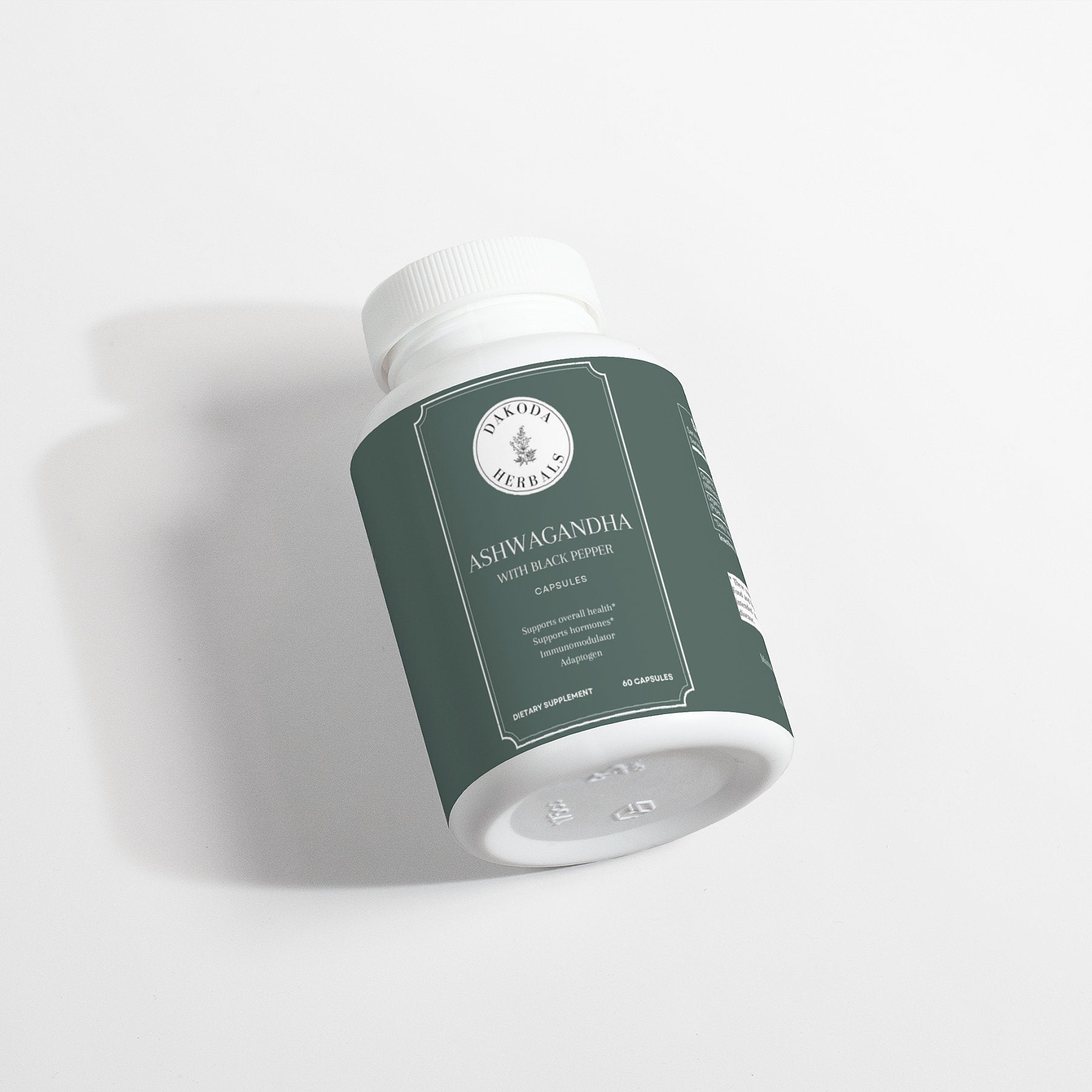 Ashwagandha with Black Pepper Supplement - 60 Vegan Capsules for Stress Relief & Immune Support | Natural Adaptogen for Anxiety, Sleep & Energy Boost | Dakoda Herbals Premium Quality