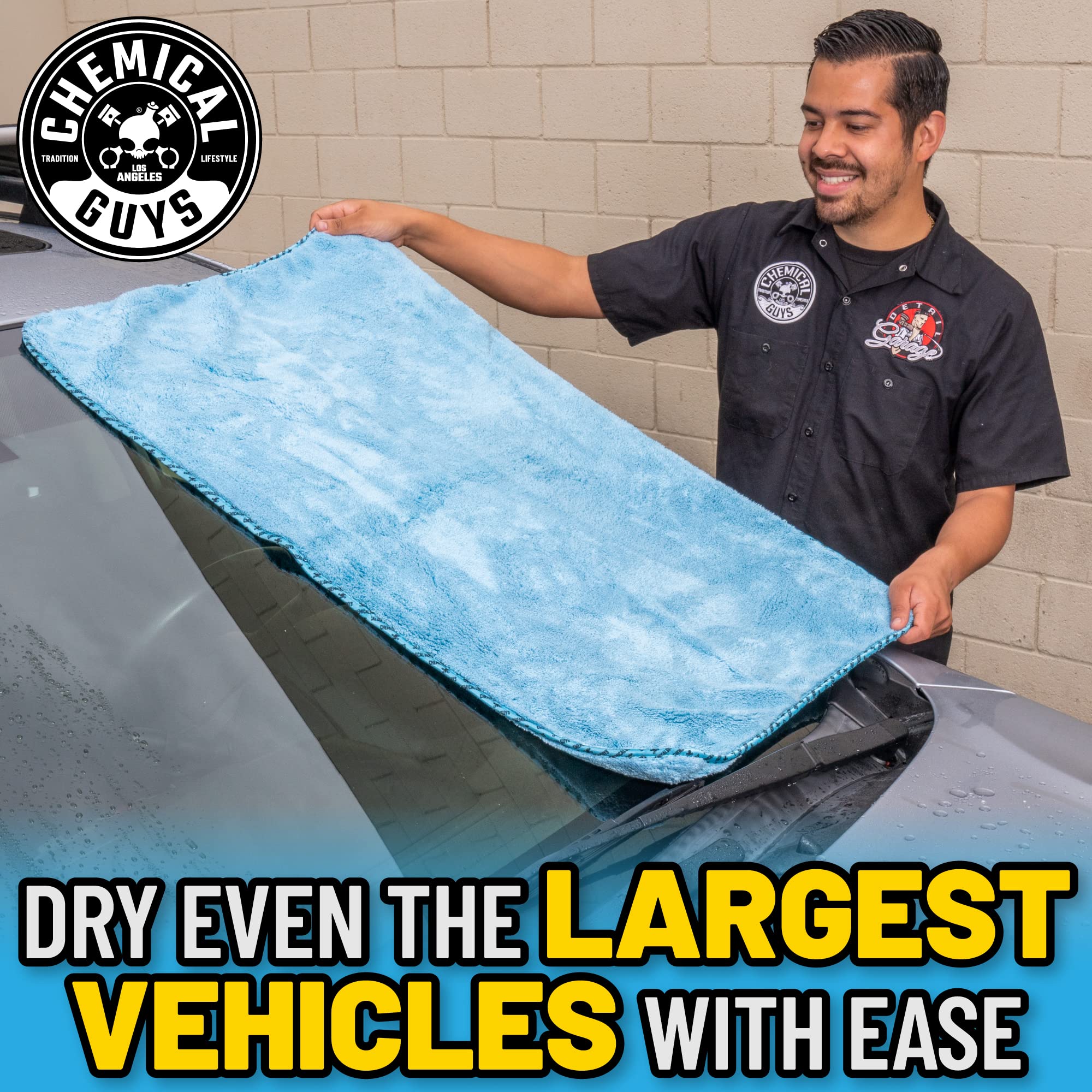 Chemical Guys Woolly Mammoth Large Microfiber Towel - Super Absorbent & Ultra Soft Car Detailing Towel for Cars, Trucks & SUVs (36