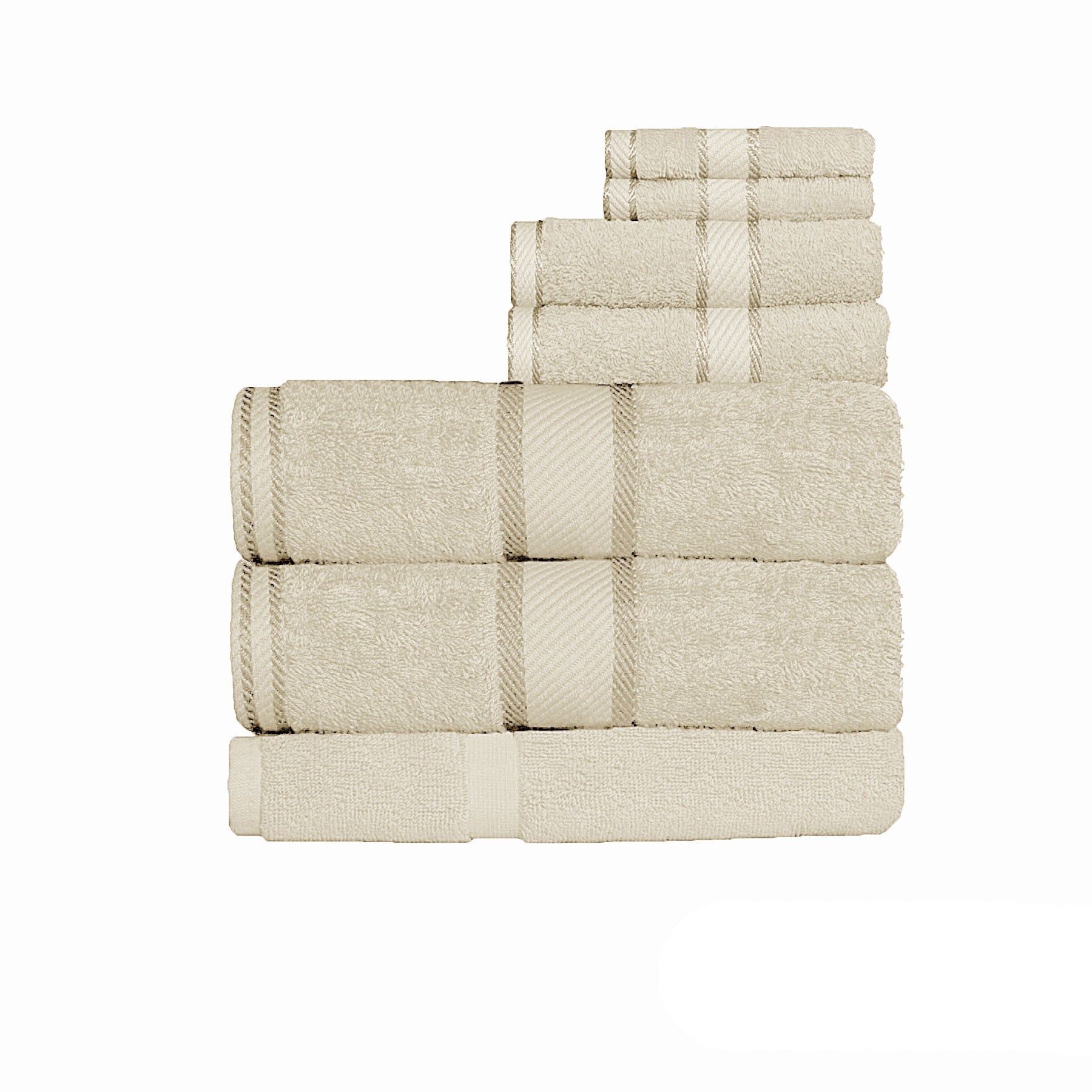 Premium 550gsm Cotton 7-Piece Bath Sheet Set - Ultra Soft & Absorbent Luxury Bath Towels for Spa, Hotel & Home Use